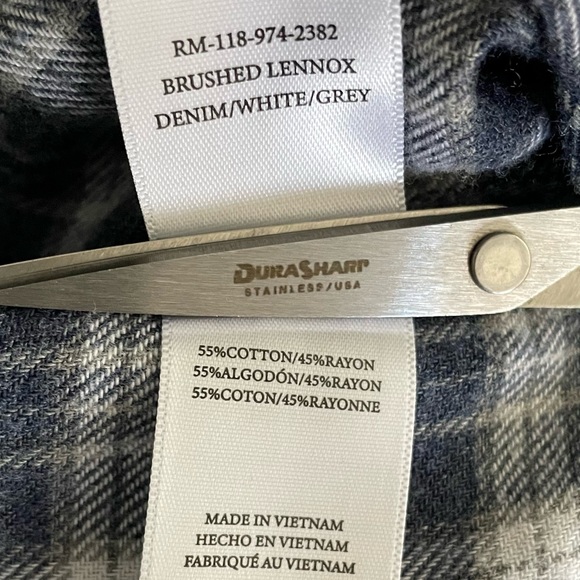 Rails Brushed Lennox Button Down Plaid Shirt NWT - Picture 8 of 9